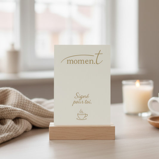 Carte Momen.T avec message personnalisé