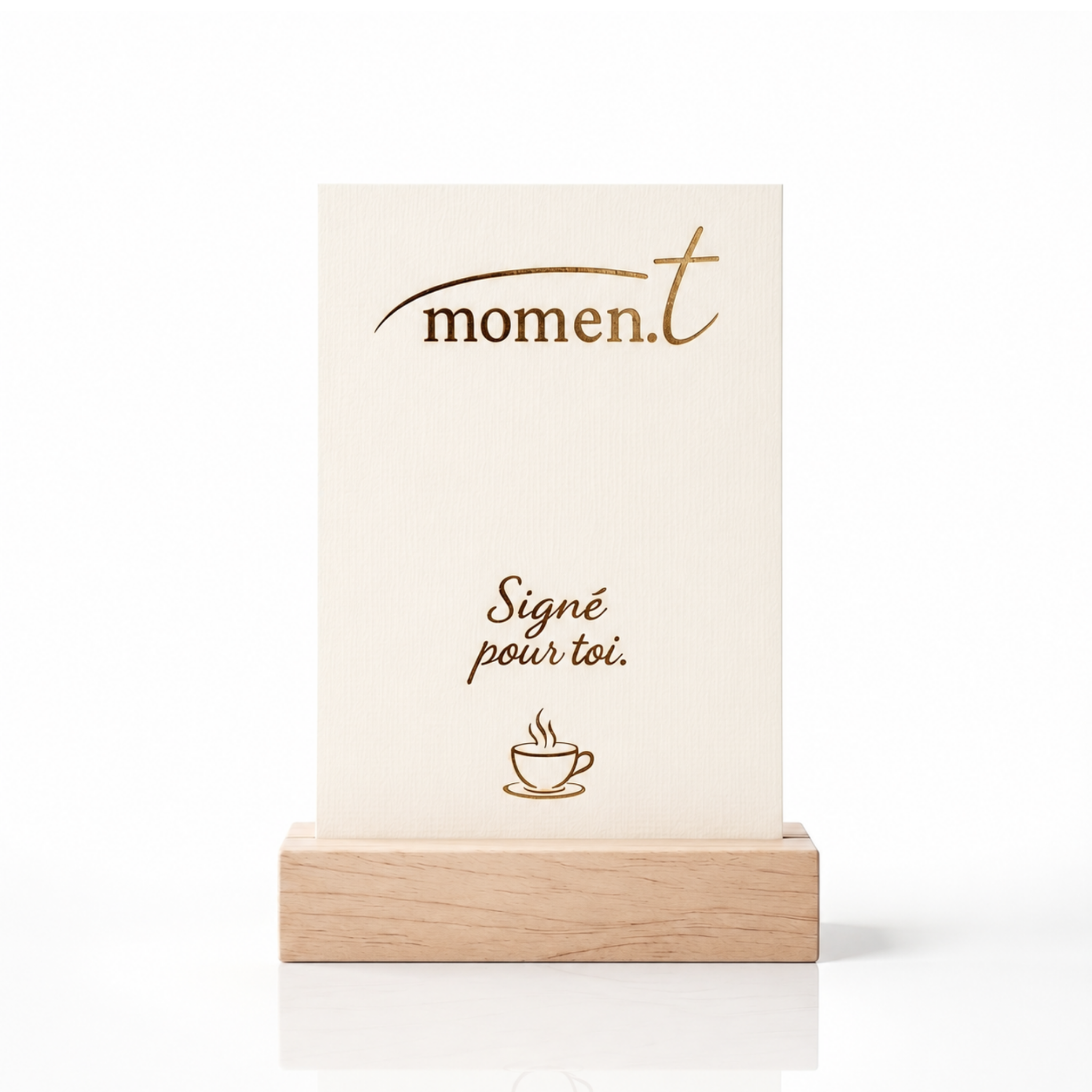 Carte Momen.T avec message personnalisé